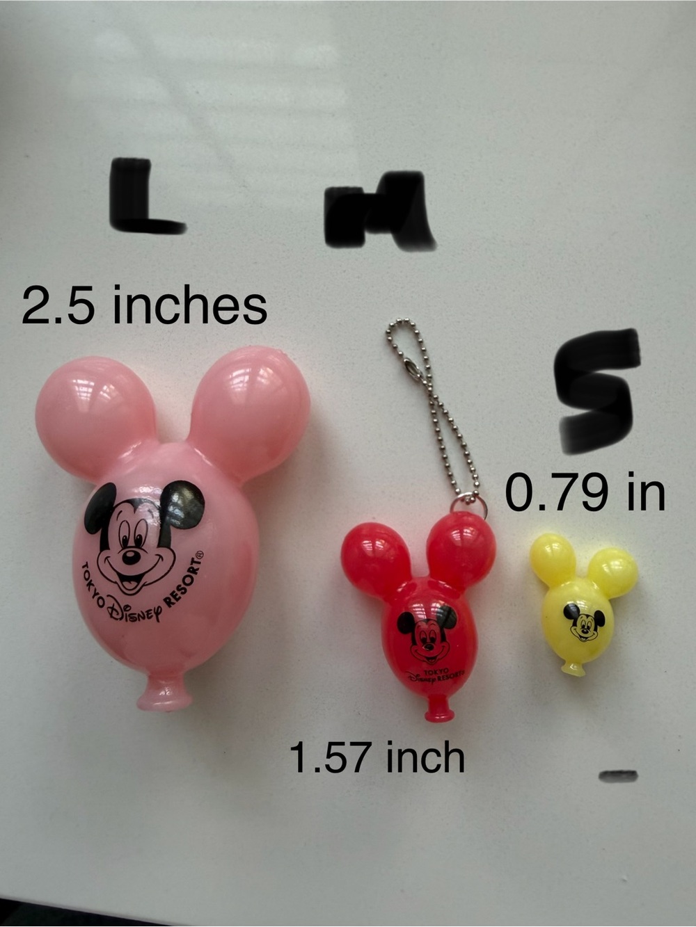 Blue Mickey Balloon Keychain / Bag Charm - Picture 3 of 3